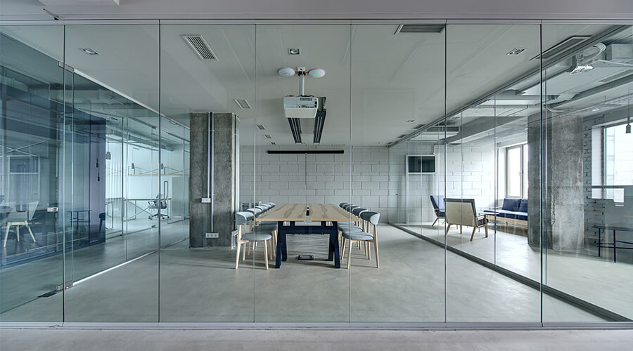 modern office upstairs