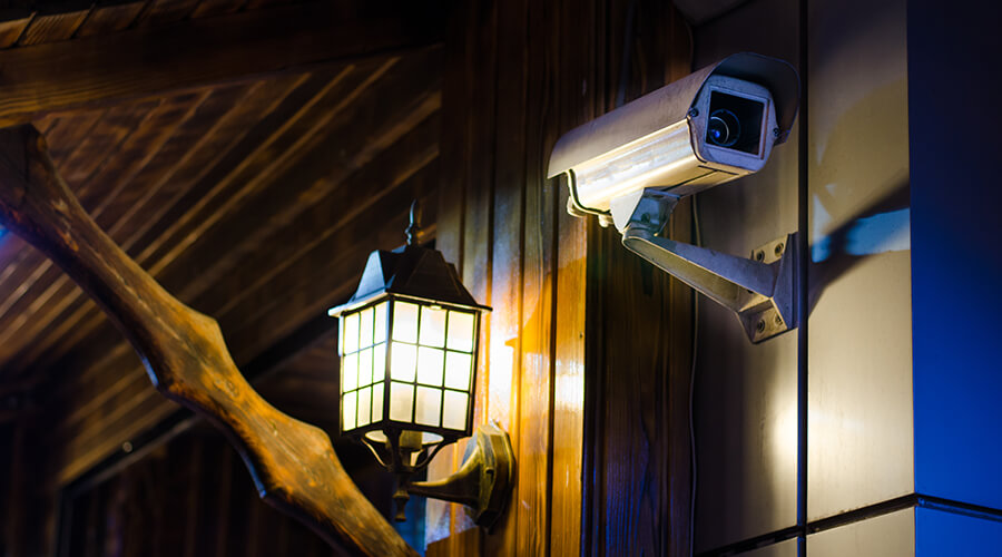 CCTV camera outside home