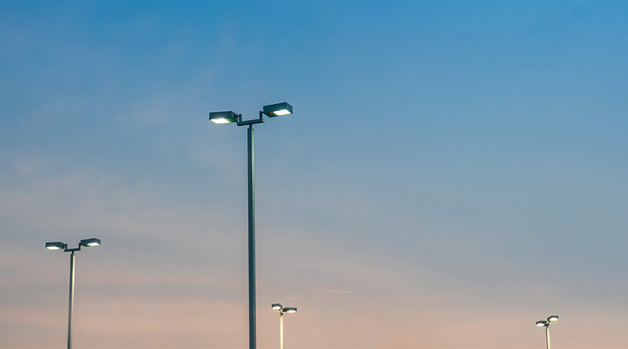 outdoor LED lampposts