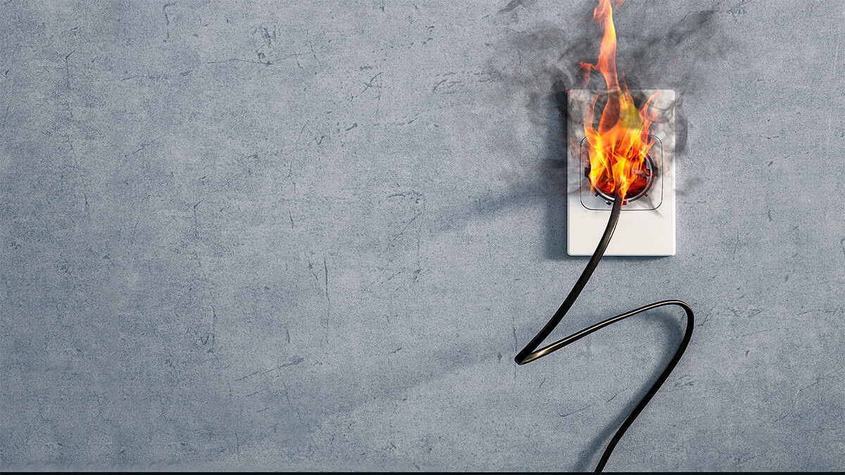 Plug Socket On Fire