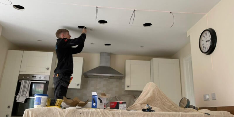 Installing Lighting Fixture