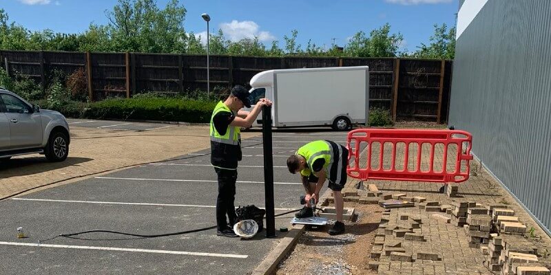 Installing Commercial EV Charger