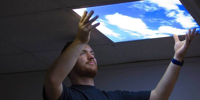 Damien Installing Skylight