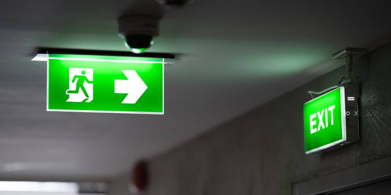 Emergency exit signs