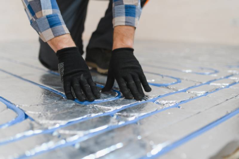 Underfloor heating installation